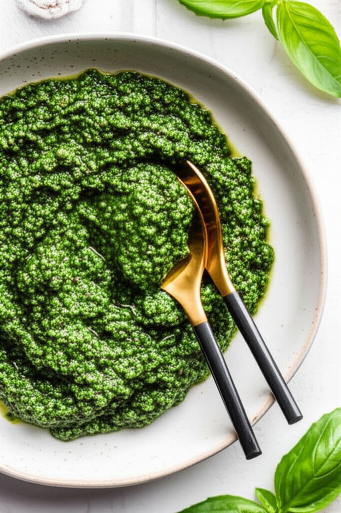 Easy Basil Pesto with Almonds