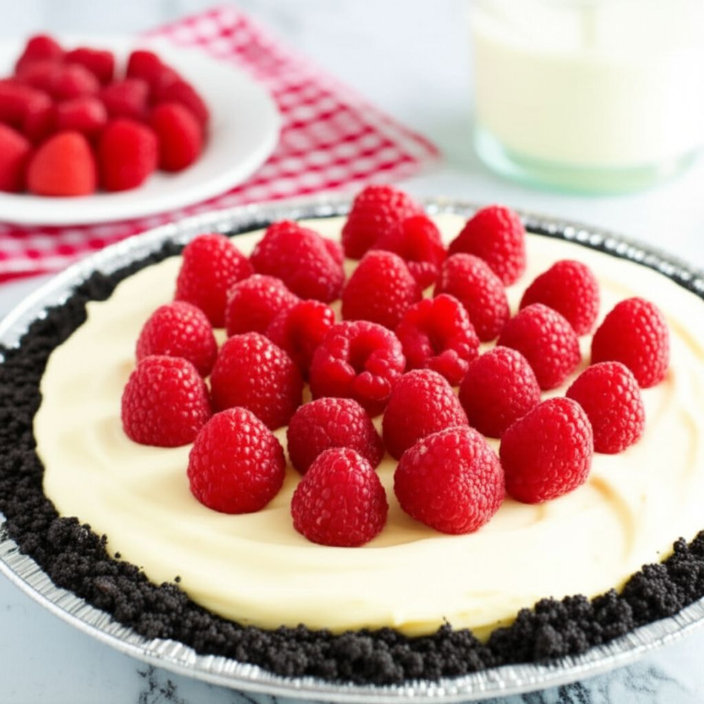 Easy Chocolate-Raspberry Cheese Pie
