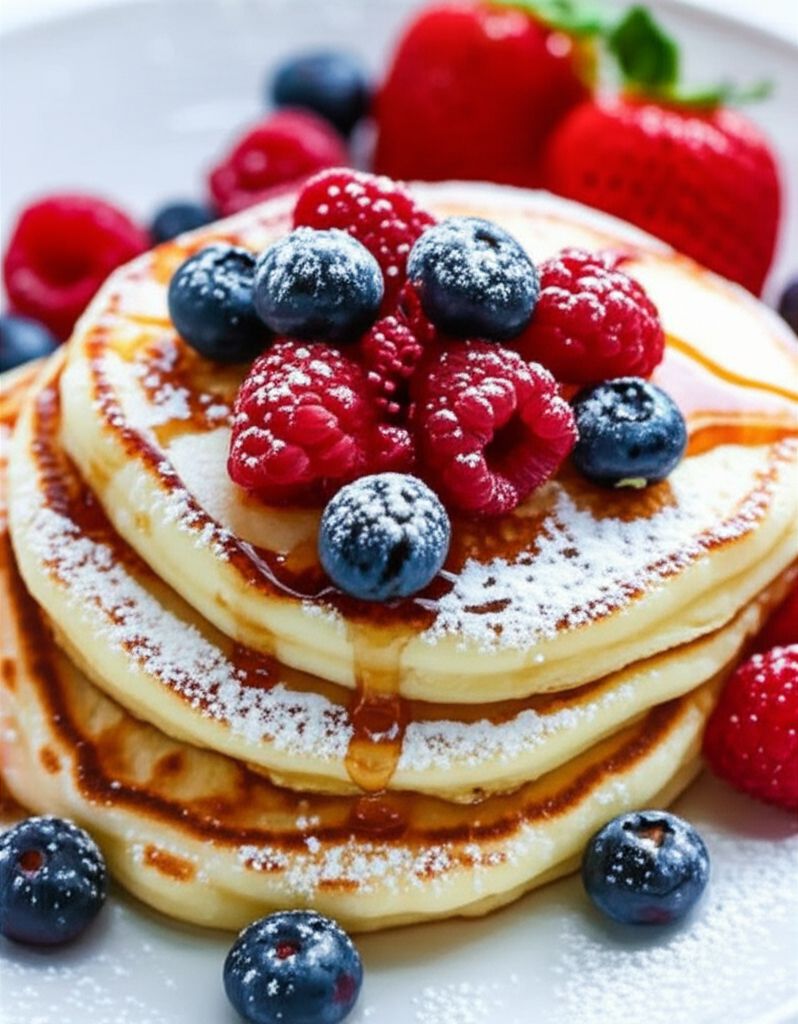 Fluffy Greek Yogurt Pancakes