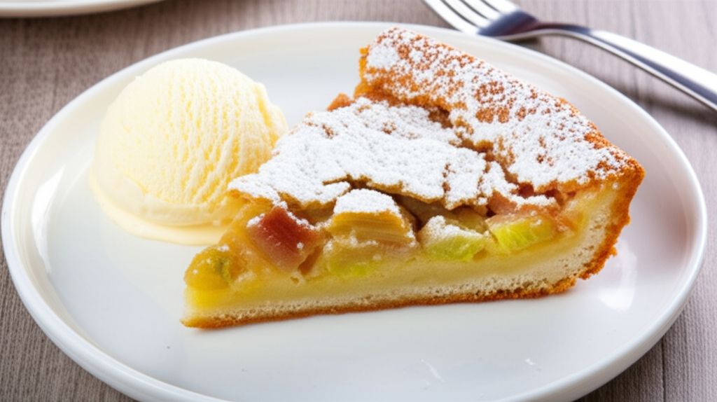 Fresh Rhubarb Torte