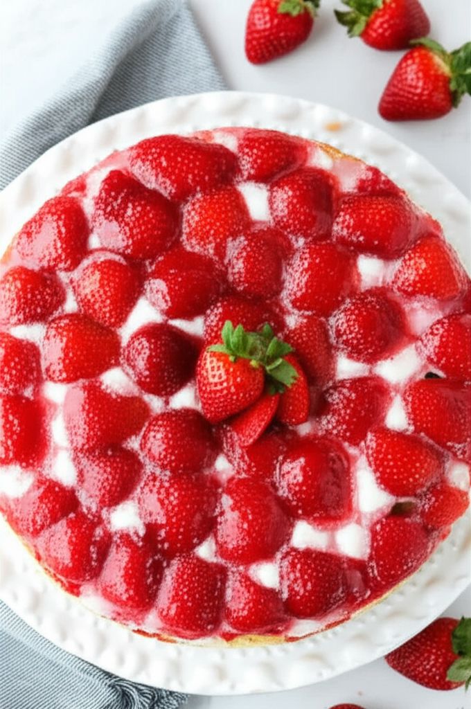 Fresh Strawberry Upside Down Cake
