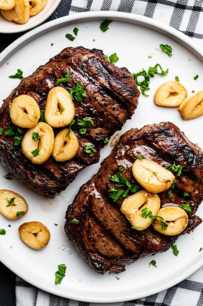 Garlic Steak with Garlic