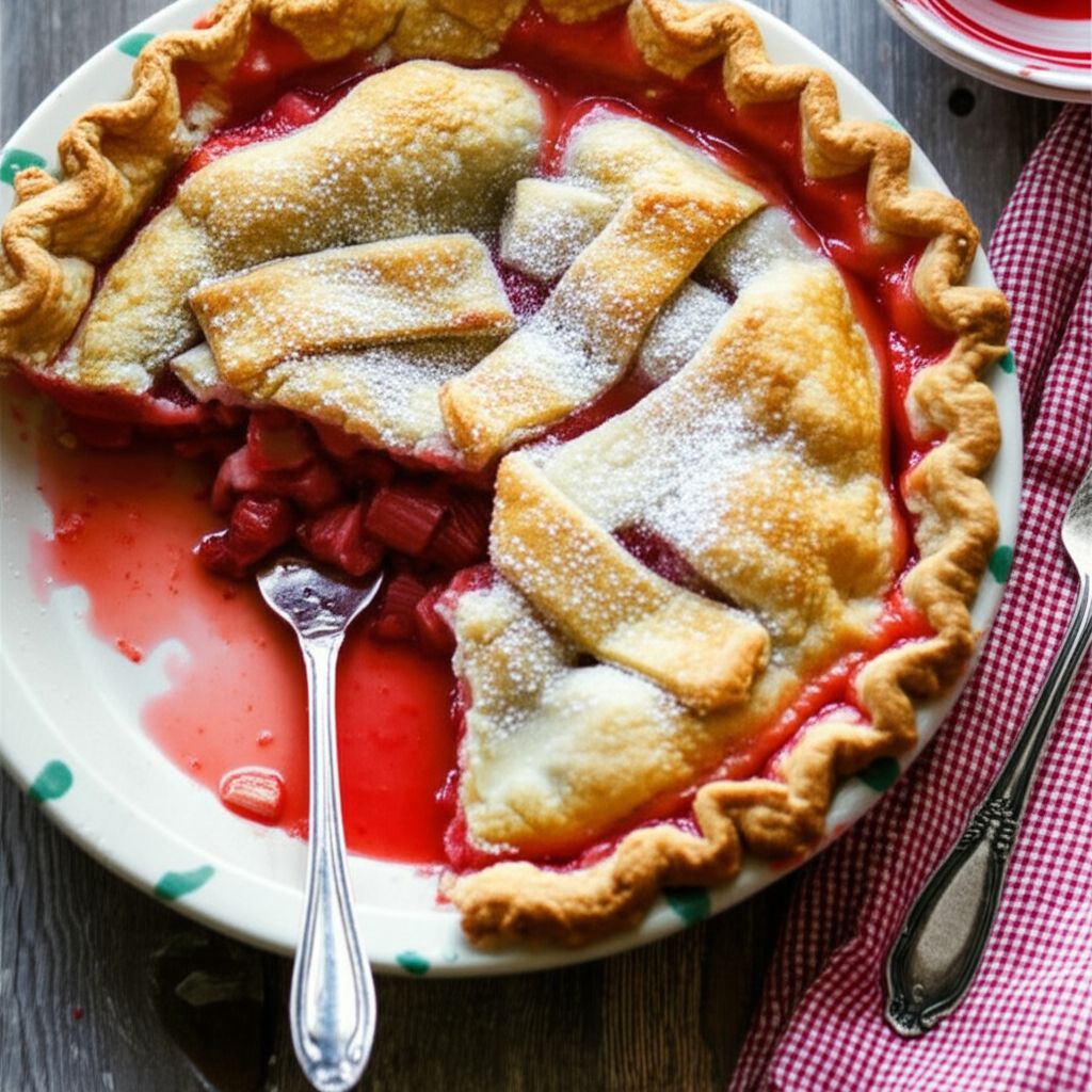 Grandma's Strawberry Rhubarb Pie