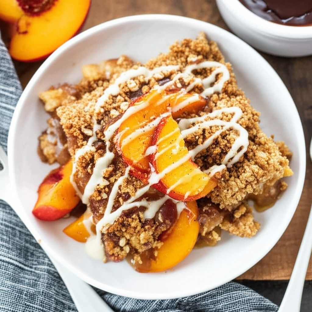 Grandma’s Sheet Pan Peach Crisp