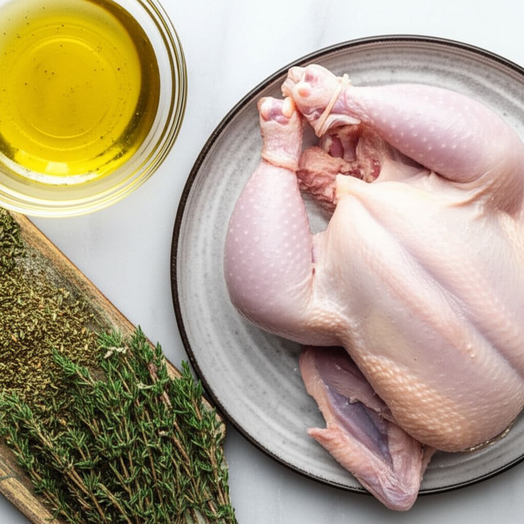 Greek-Inspired Air Fryer Cornish Hen