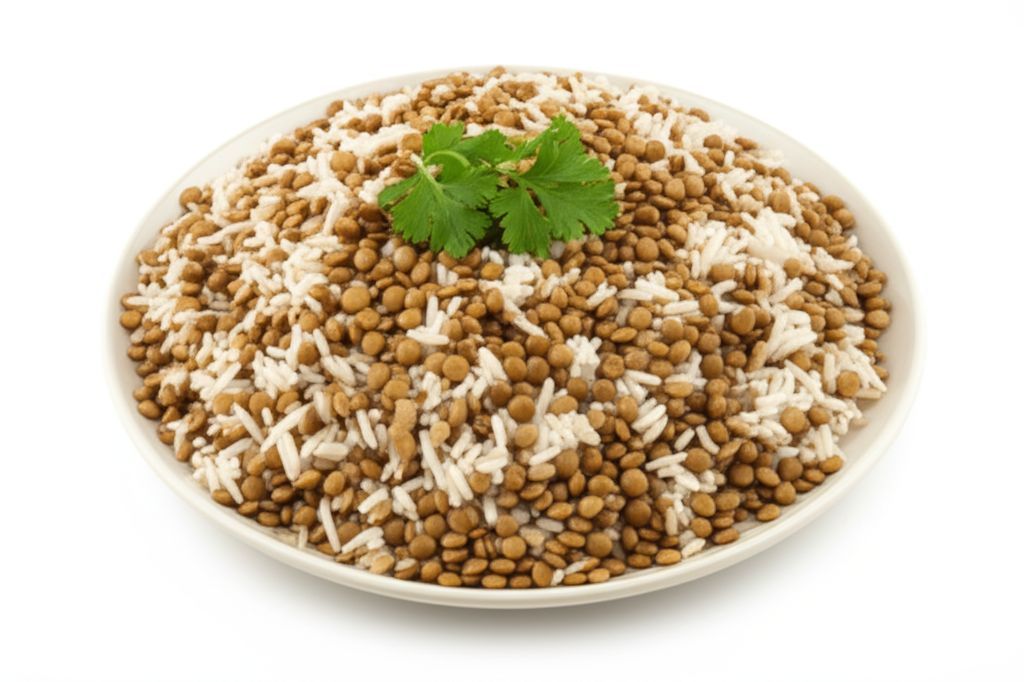 Green Lentils and Rice Assyrian Style