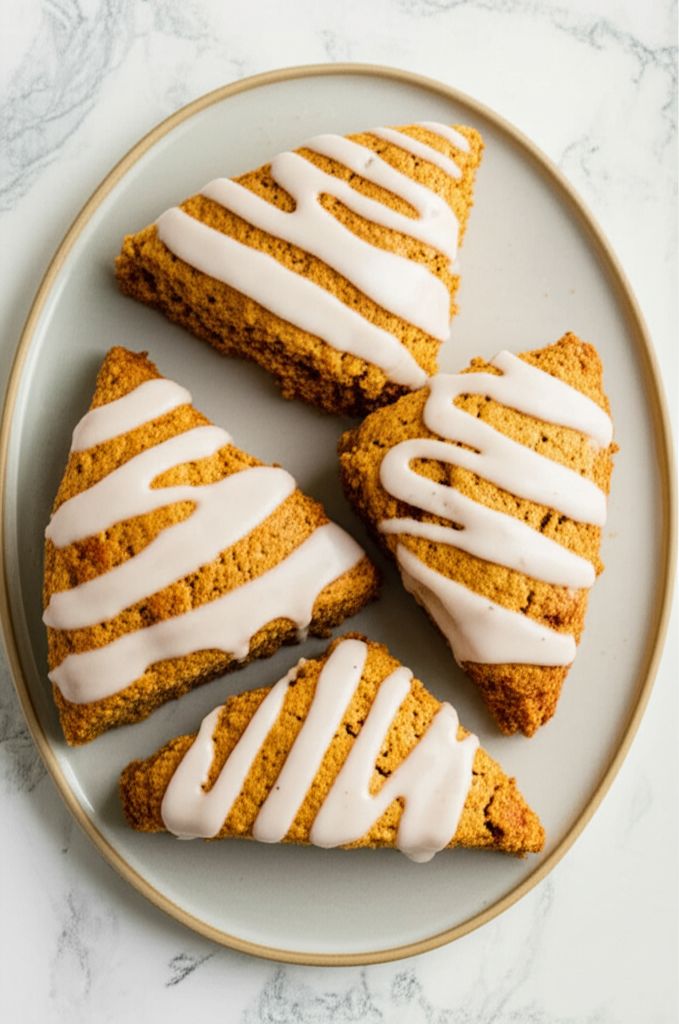 Iced Pumpkin Scones