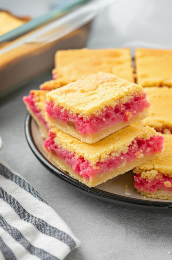 Lemon Rhubarb Bars