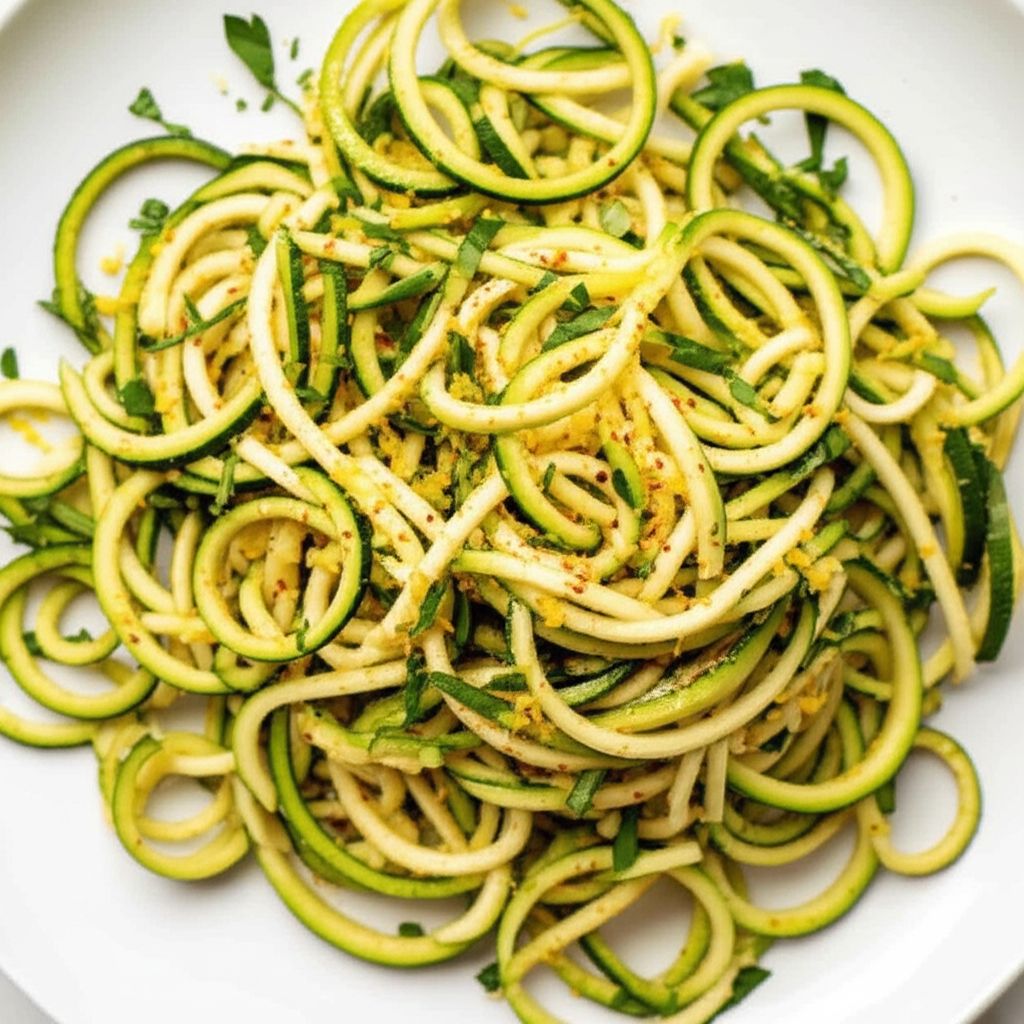 Lemon-Garlic Zucchini Noodles