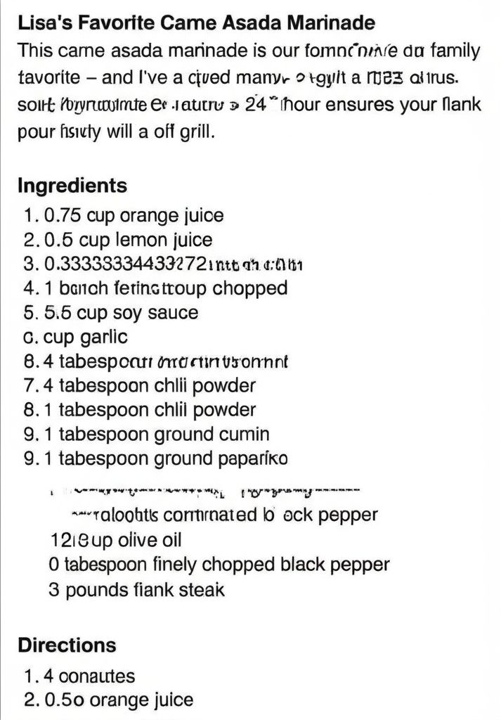 Lisa's Favorite Carne Asada Marinade