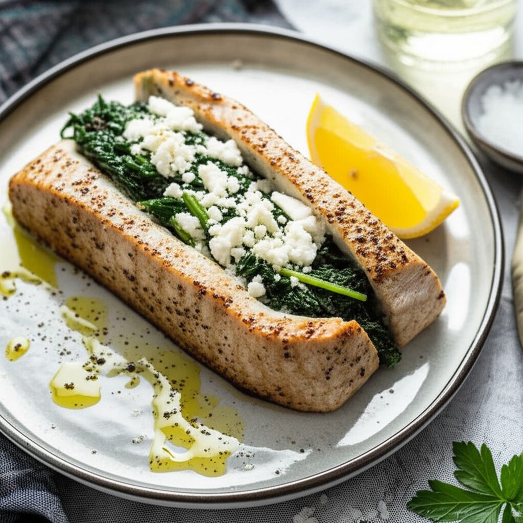 Mediterranean Stuffed Swordfish