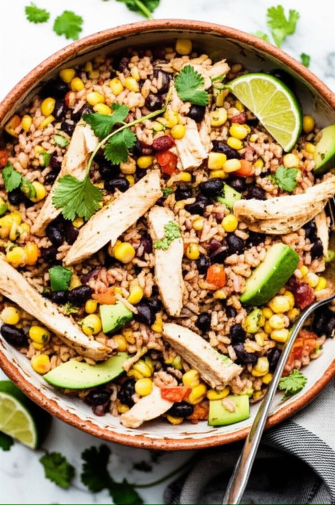 Mexican Chicken and Rice Salad