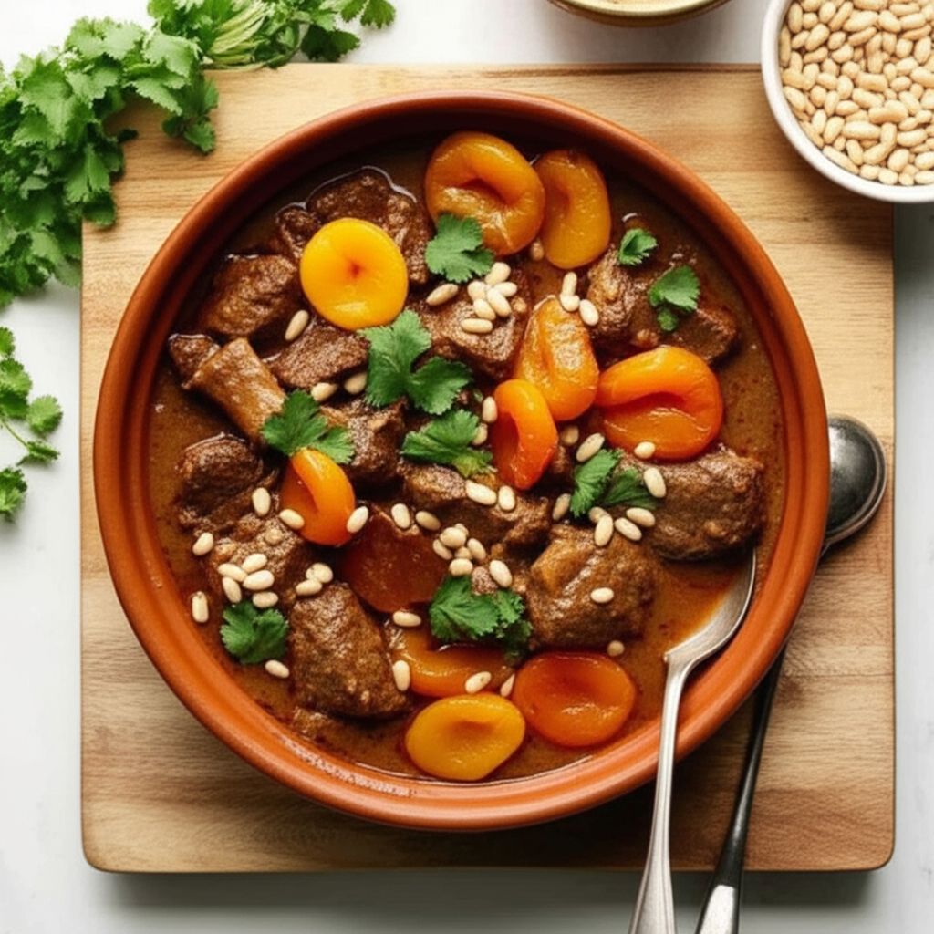 Moroccan Lamb Stew with Apricots