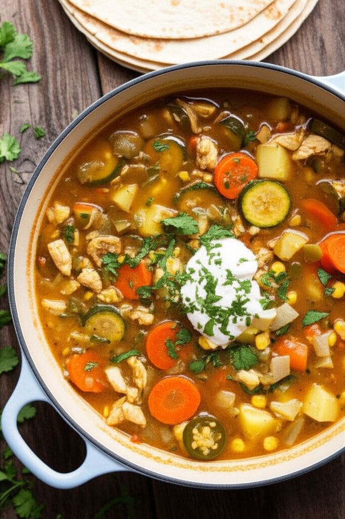 New Mexican Green Chile Chicken Stew