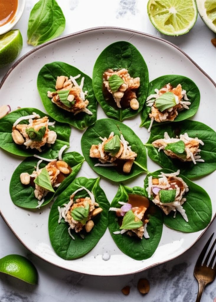 One-Bite Thai "Flavor Bomb" Salad Wraps (Miang Kham)