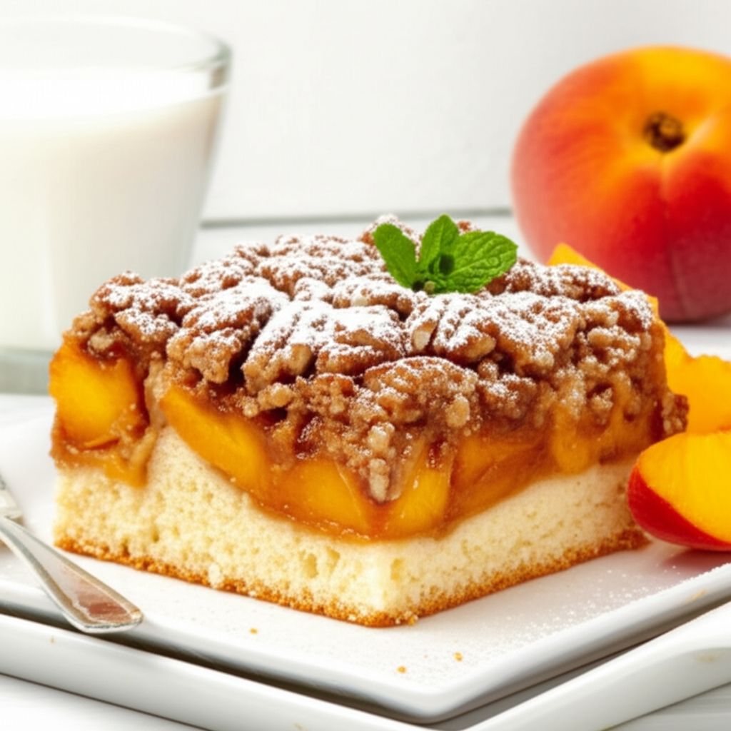Peach Cobbler Coffee Cake