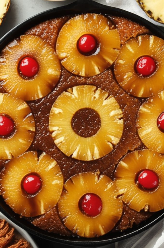 Pineapple Upside-Down Cake (Gluten Free)