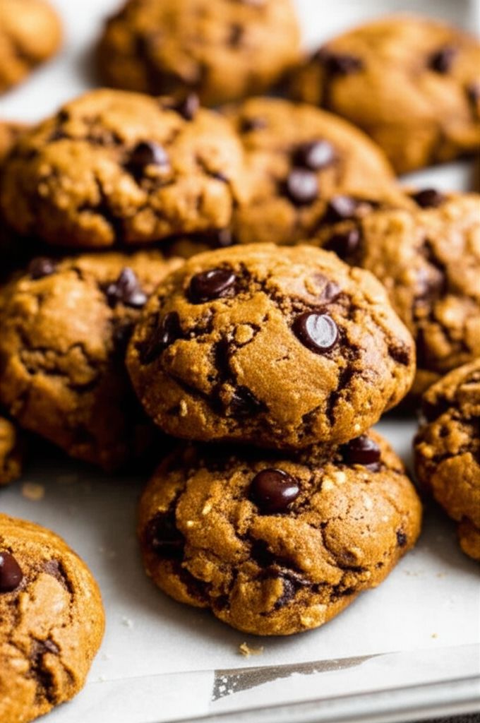 Pumpkin Oatmeal Chocolate Chip Cookies