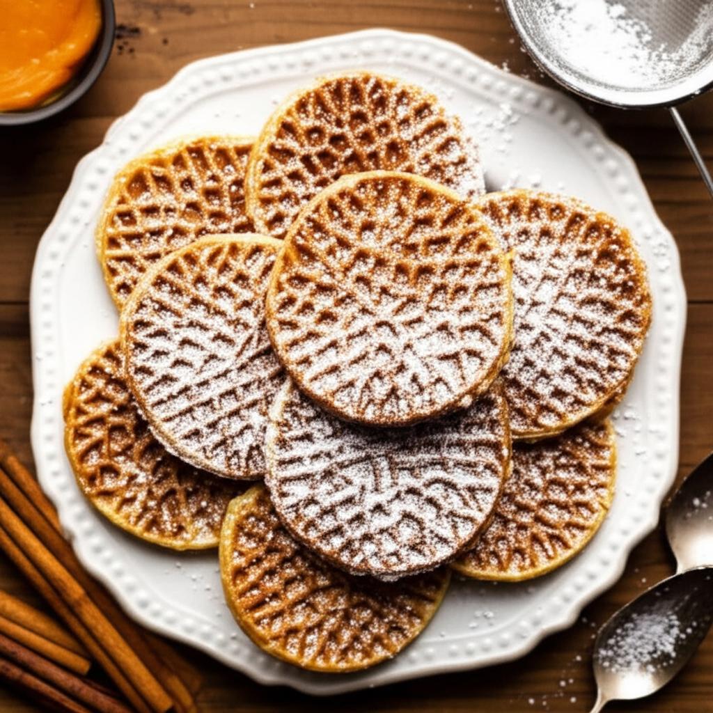 Pumpkin Pizzelle