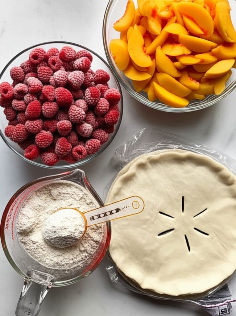 Raspberry Peach Pie