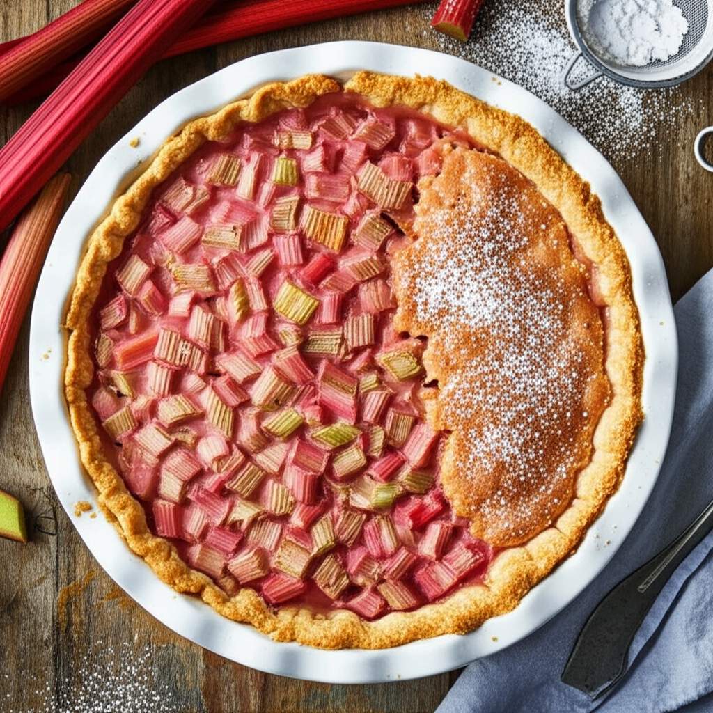 Rhubarb Pie - Single Crust