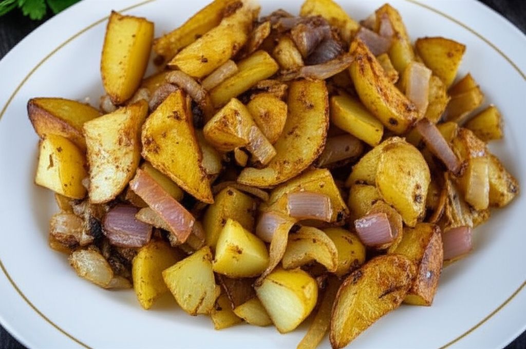 Roasted Potatoes and Onions - Easy and Delicious