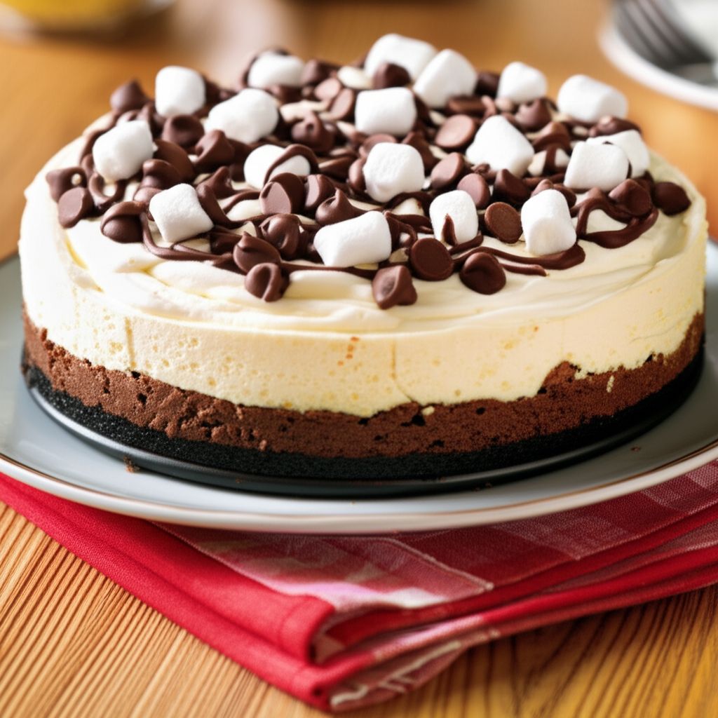 S'mores Pieces Cheesecake