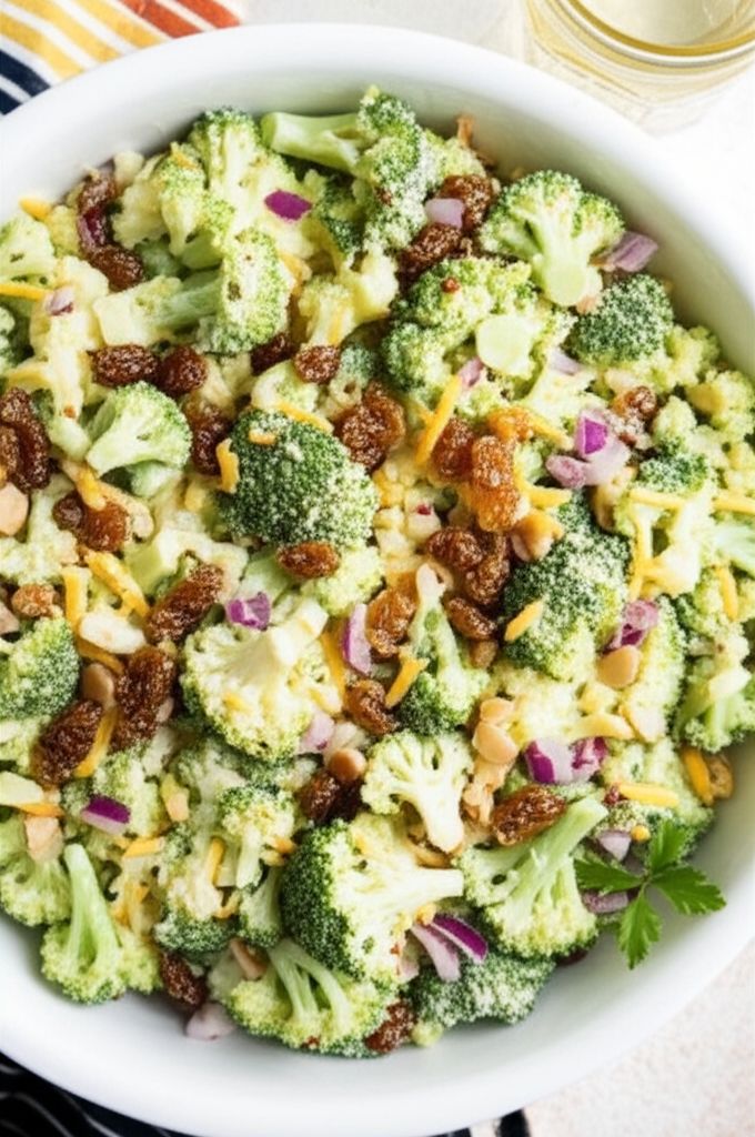 Southern Broccoli and Cauliflower Salad