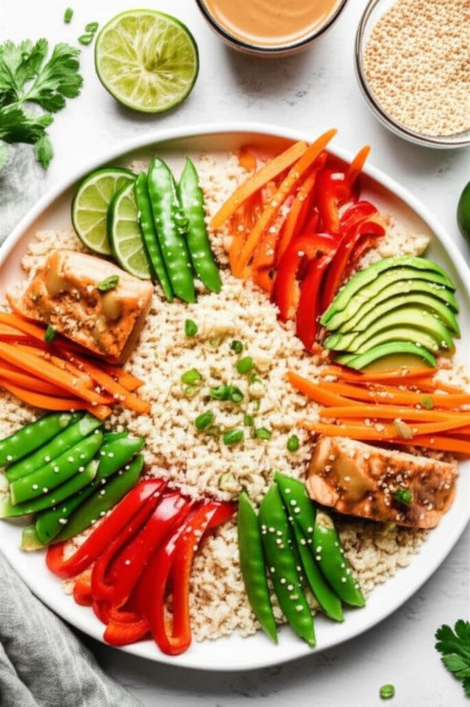 Spicy Salmon Bowls over Brown Rice
