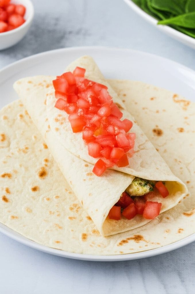 Spinach Feta Egg Wrap