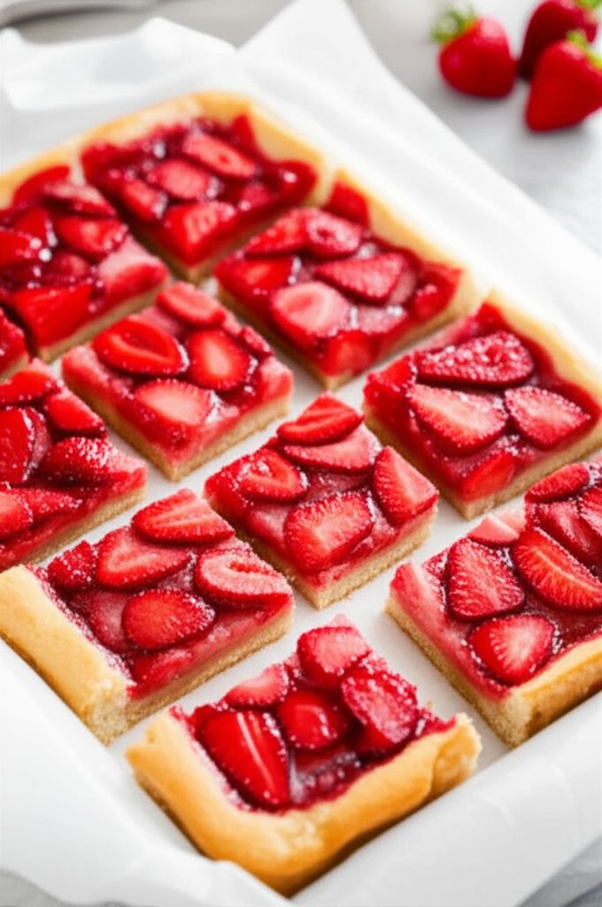 Strawberry Shortbread Bars