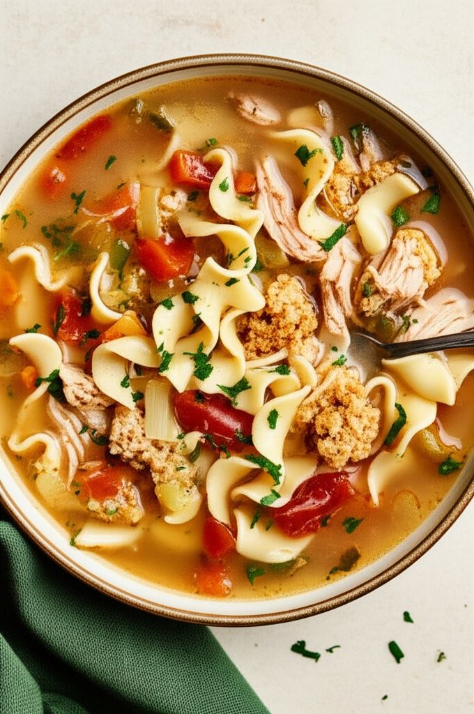 Turkey Stuffing Soup
