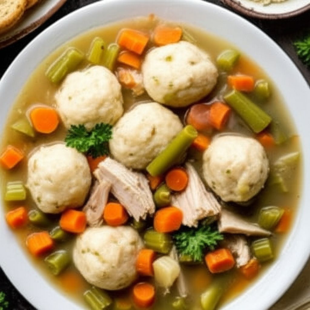 Turkey with Dumplings Soup