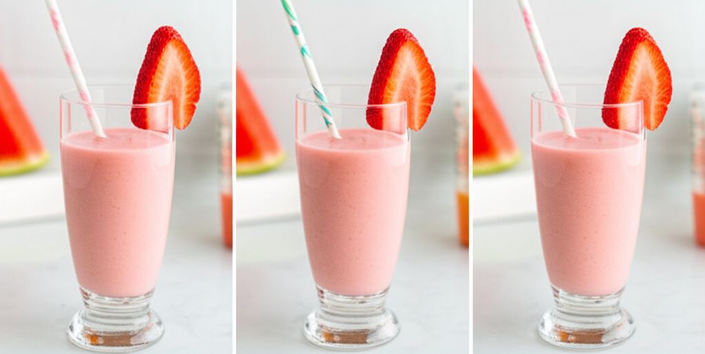 Watermelon Strawberry Mango Lemonade Smoothie