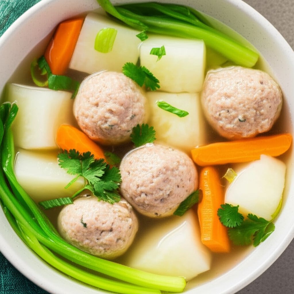 Winter Melon Meatball Soup