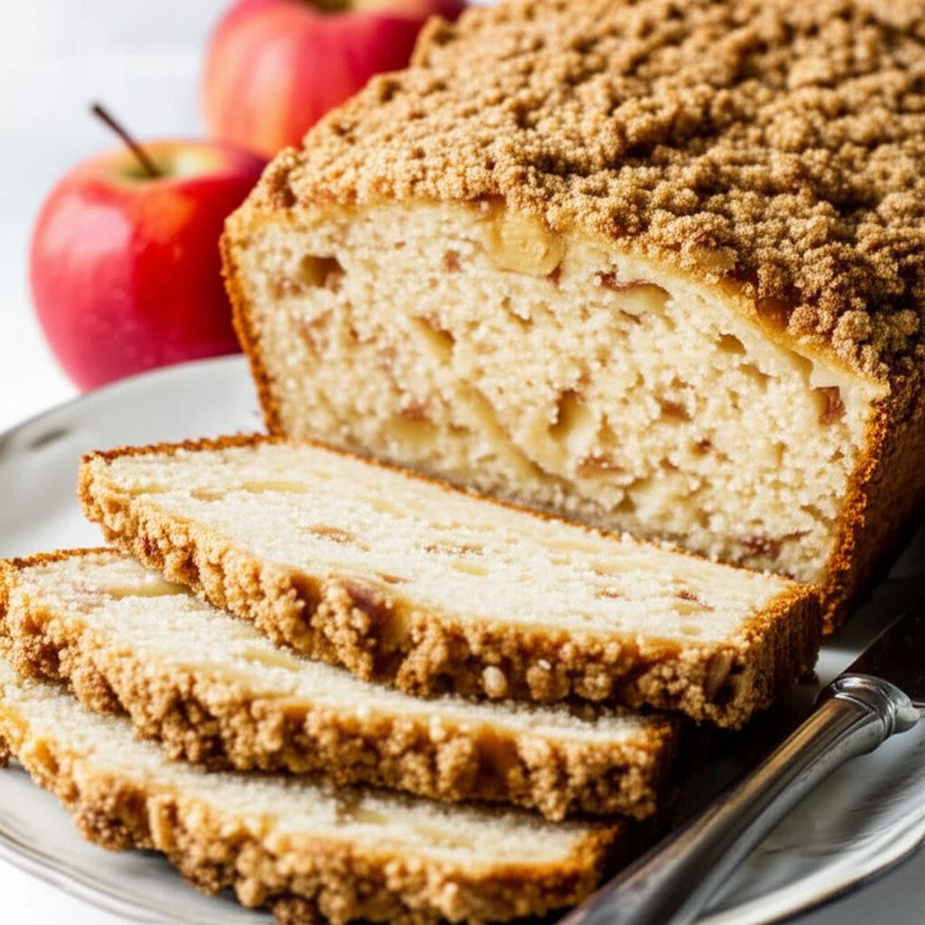 Apple Bread with Double Streusel