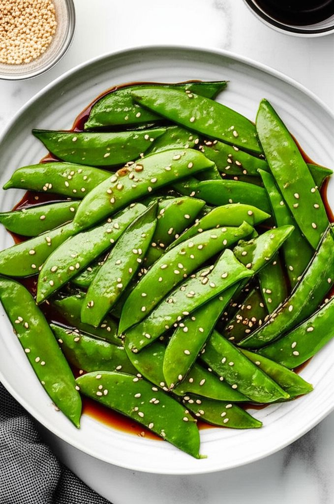 Asian Sugar Snap Pea Appetizer