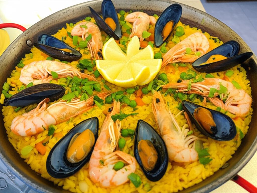 Authentic Seafood Paella