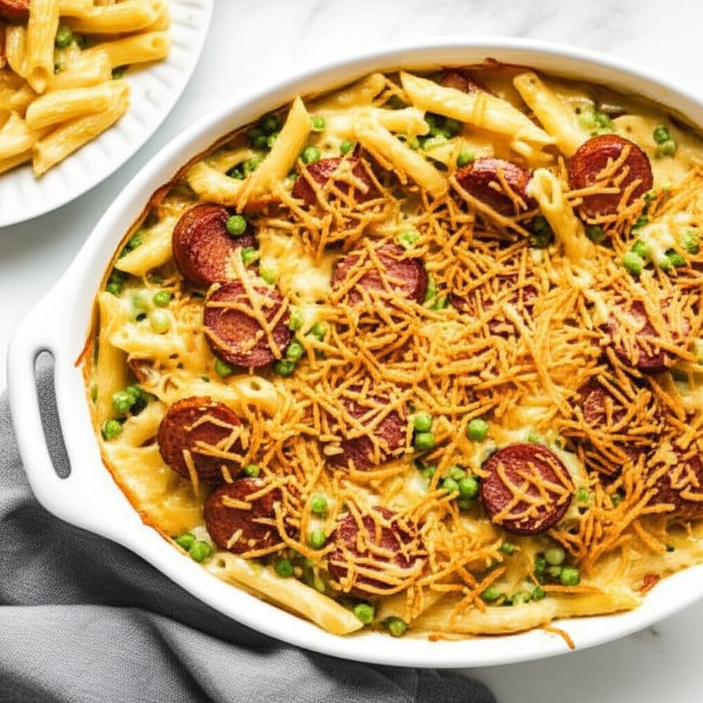 Baked Penne and Smoked Sausage