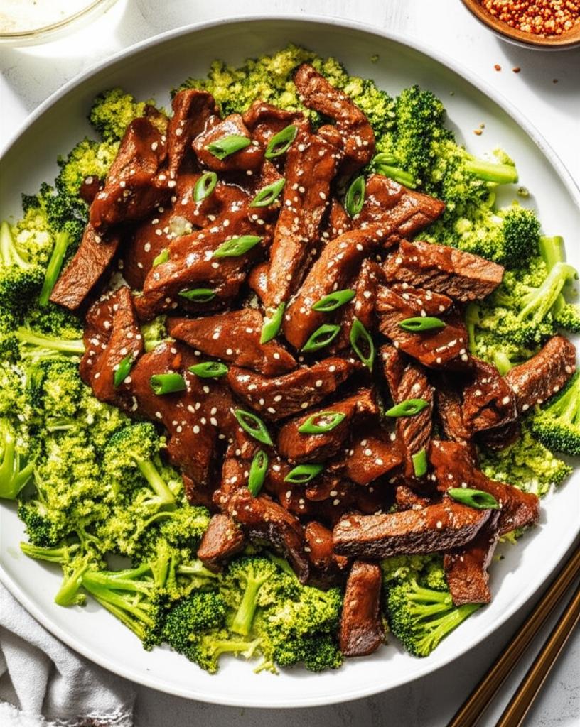 Beef and Riced Broccoli Bowl