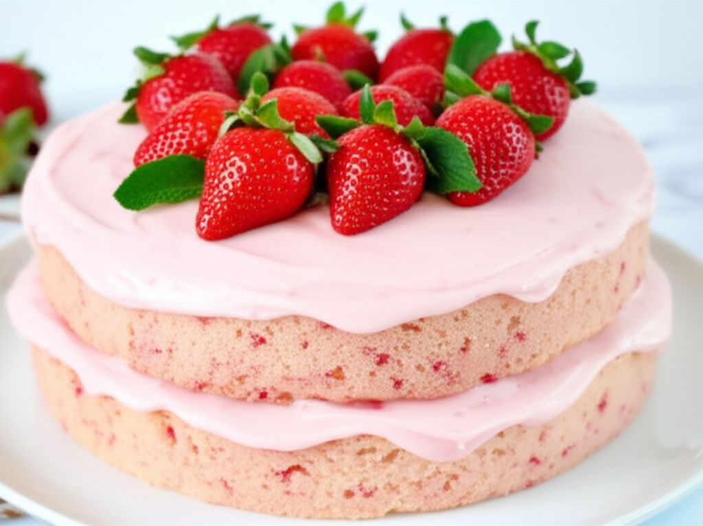 Byron's Delicious Strawberry Cake