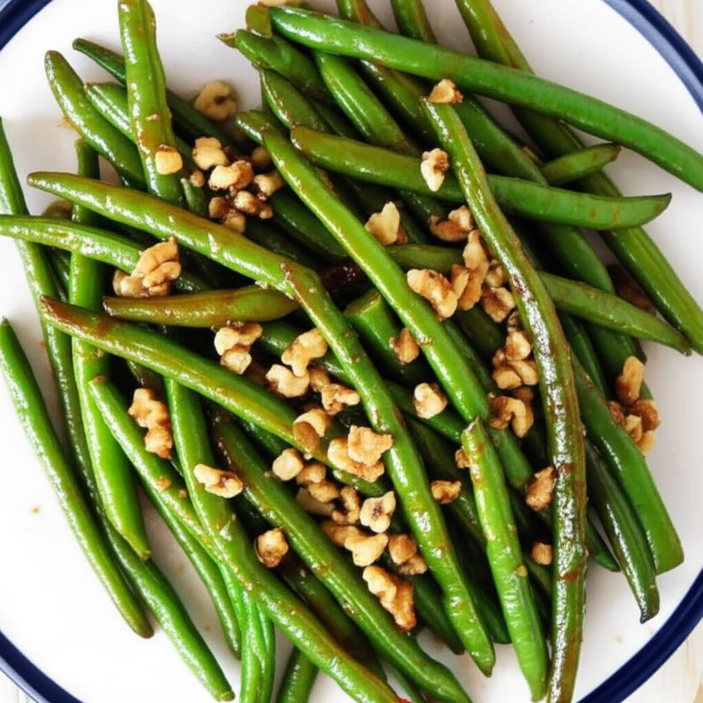 Caramelized Green Beans with Walnuts