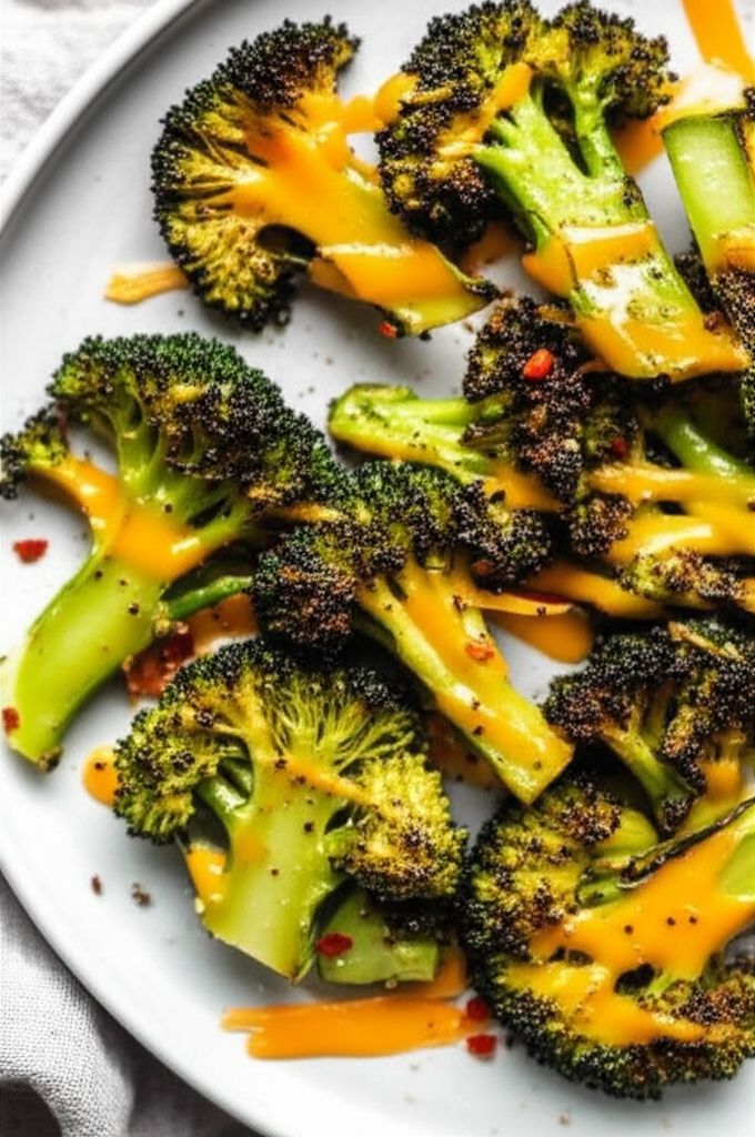 Cheesy Grilled Broccoli