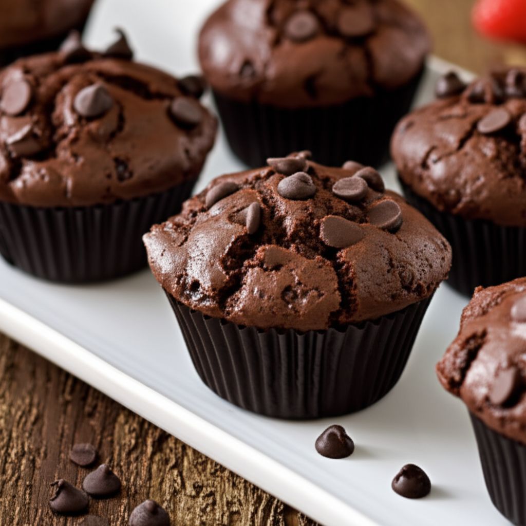 Chocolate Sponge Cake Muffins