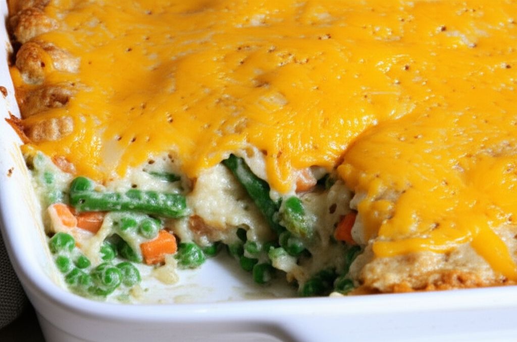 Deep Dish Pea and Vegetable Casserole