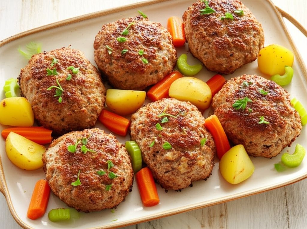 Doggy Meatloaf with Vegetables