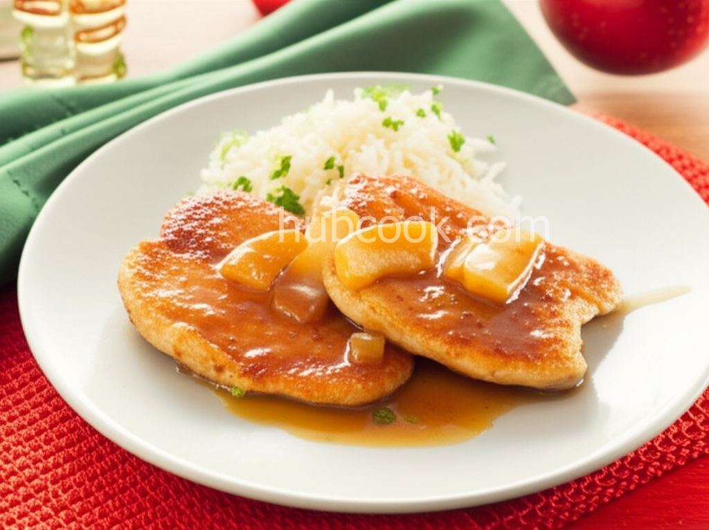 Easy Chicken Cutlets with Apples