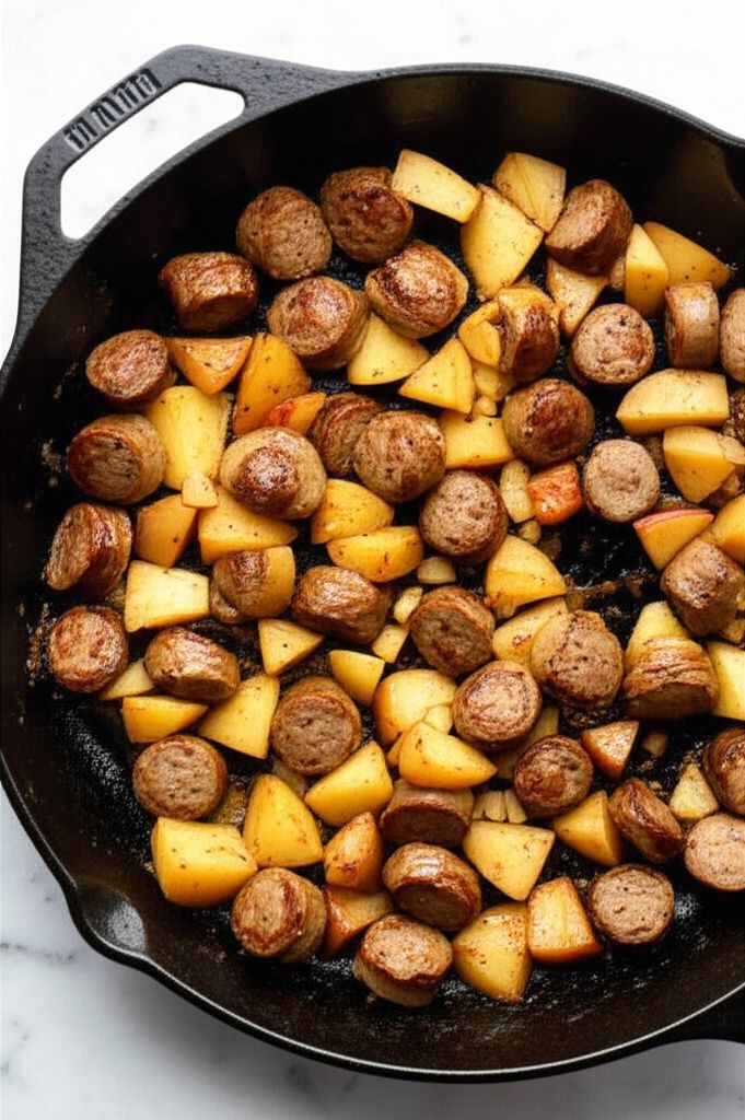 Fall Chicken-Apple Sausage Skillet