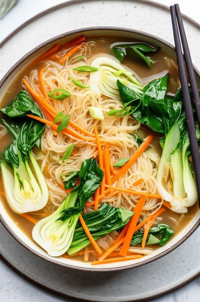 Ginger Noodle Bowl: The Vegan Version