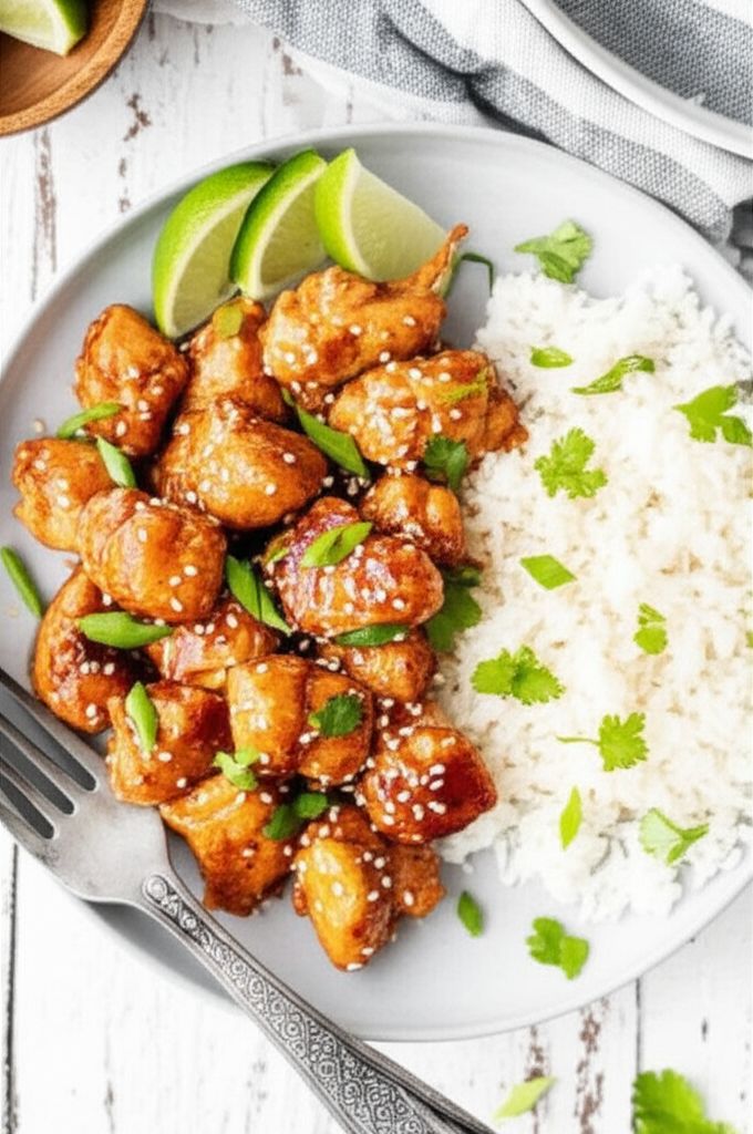 Ginger-Lime Chicken with Coconut Rice